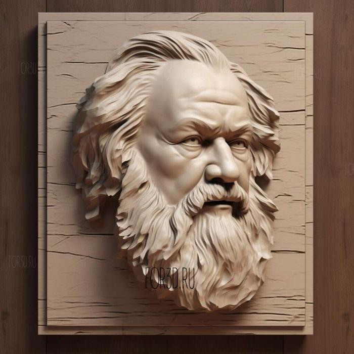 Johannes Brahms 1 3d stl модель для ЧПУ